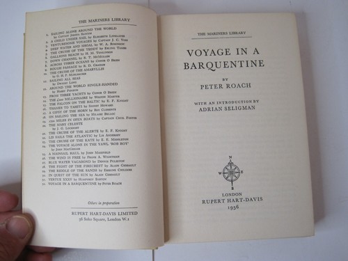 Voyage in a Barquentine by Peter Roach - Hardcover 1956 - Rupert Hart-Davis - Picture 9 of 21