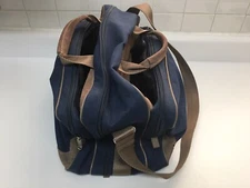 RARE Vintage Athalon Denver US Everything Misc Winter Ski Duffel Bag Blue/Brown