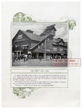 Great Coal Mine (1906) Coney Island NYC Brooklyn Ride Advert * Frame Worthy Art