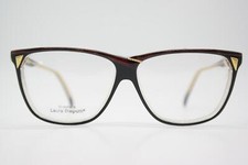 Vintage Glasses Laura Biagiotti V 113 Multicolored Black Gold Oval Glasses Frame