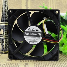 Sanyo 9A0924F4D01 9025 9CM 24V 0.08A 3-wire double ball inverter cooling fan