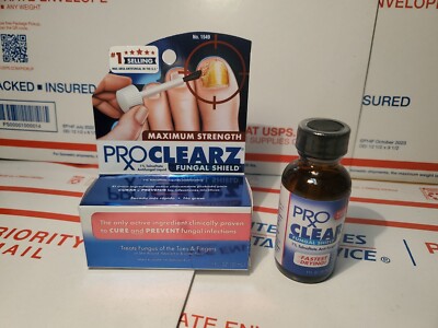 Pro ClearZ Fungal Shield Max Strength BrushOn 1oz Anti-fungal Liquid BUY 1 GET 1