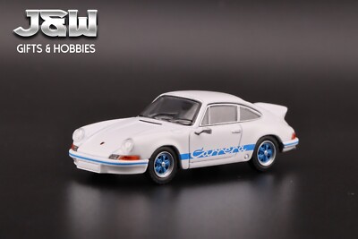 Mini GT Porsche 911 Carrera RS 2.7 Grand Prix White w/ Blue Livery
