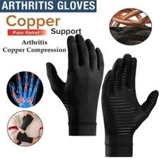 1 Pair Copper Arthritis Compression Gloves Hand Support Joint Pain Relief USA