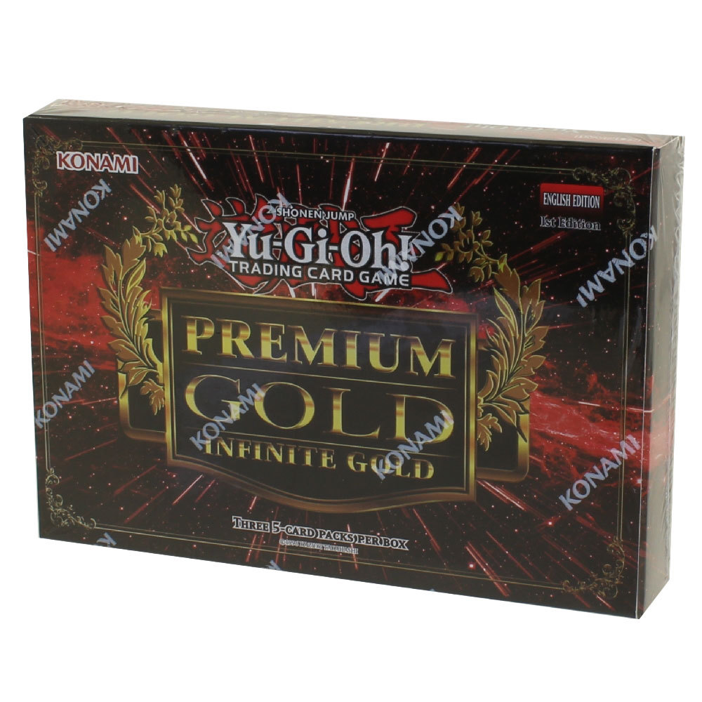 premium gold booster box Konami YuGiOh Gold: Infinite Pack [5 Cards] : Toys & Games Infinite Gold contains dozens of upgraded cards to bling out your collection plus 21 new cards for your Main Deck and Extra Deck Konami YGO Premium Gold 3