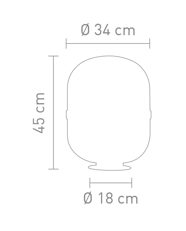 78766 SOMPEX Tischleuchte Baloni Metall Dunkelgrau Glas Smoke - Bild 2 von 2