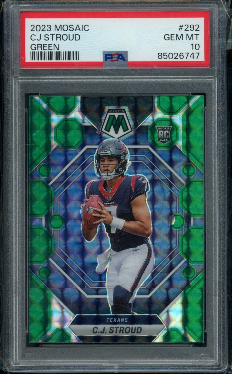 2023 Mosaic CJ Stroud GREEN Mosaic RC #292 PSA 10 | eBay