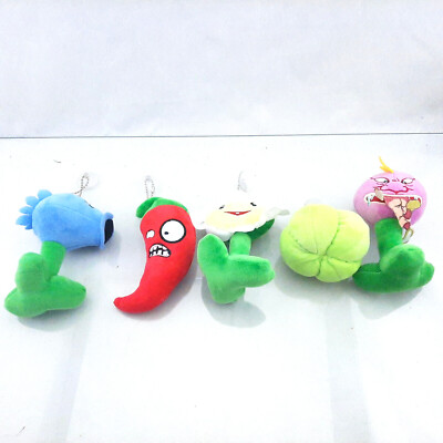 Plants vs Zombies PVZ Soft Plush Stuffed Doll Toy Lot Pepper Daisy Gourd  Chomper | eBay