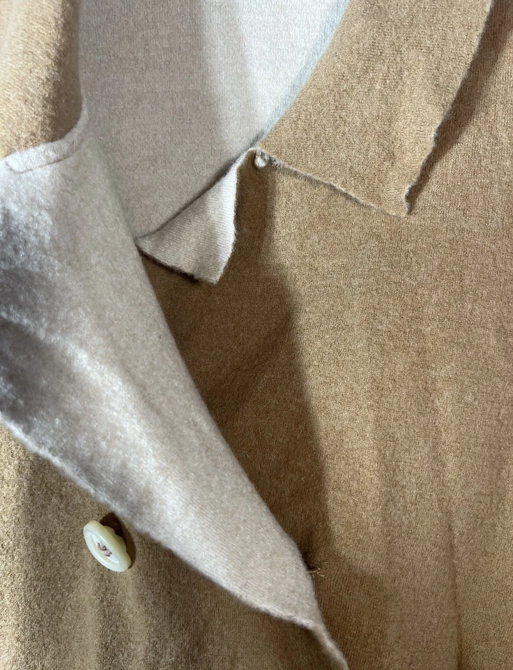 Blazer Anthropologie HWR lã feltrada peito duplo tamanho M twee coquette - Imagem 3 de 4