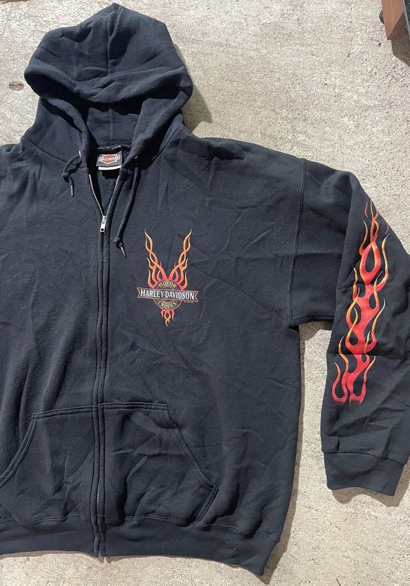 vintage harley davidson Full Zip Hoodie Blackfoot 1998 Idaho | eBay
