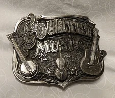 Vintage Country Music Belt Buckle The Great American Buckle Company  1982 H919