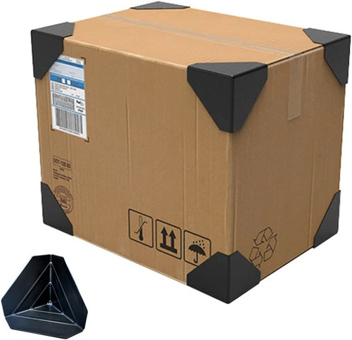 Lot of 64 Box Corner Protectors - Plastic Shipping Packaging Edge Reinforcement
