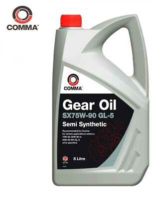 Comma 5L Halb Synthetisch Motor Getriebeöl SX75W-90 GL-5 5L SX5L