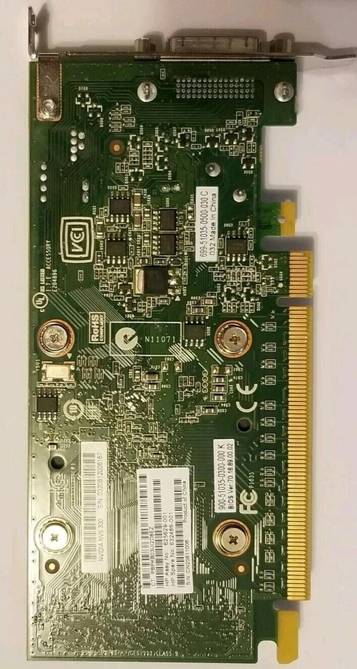 Dell OptiPlex SFF 760 780 790 960 980 990 Nvidia 1GB Dual Monitor VGA Video Card - Image 3 of 4