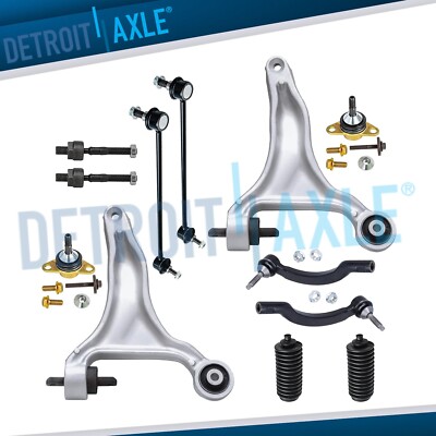 12pc Front Lower Control Arm Tierod Suspension Kit for 2002-2005 Volvo V70 - AWD
