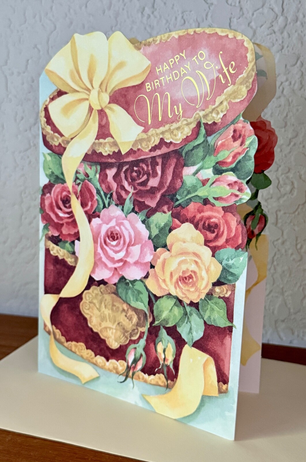 Vintage Simon Elvin "Happy Birthday To My Wife I Love You So..." Greeting Card