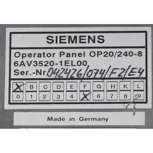 Siemens 6AV3520-1EL00 Operator Panel Used UMP - Picture 2 of 7