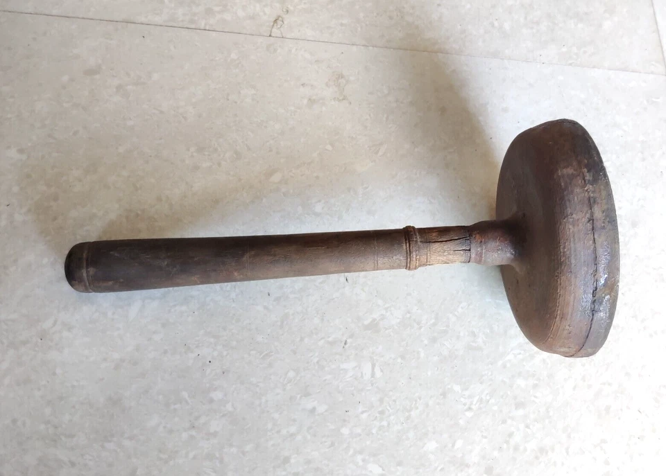 Antik Numerisch & Alphabetisch Holz Eisen Farbe Stempel Siegel Alt Sammler IR39 - Bild 3 von 4