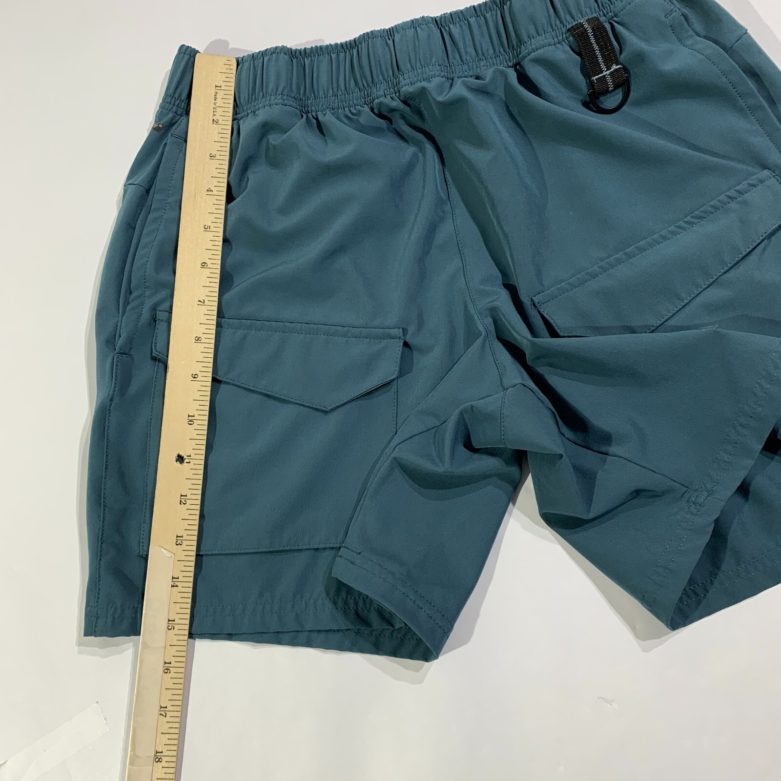 Mens Medium Running Shorts Blue 7 Inch Inseam Cargo Lightweight Unlined