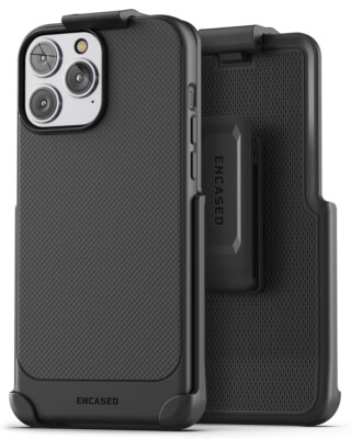 iPhone 14 Pro Belt Clip Case, Slim Fit Phone Case with Holster (Matte Black)