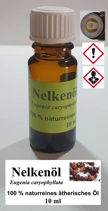 10 ml Nelkenöl (Eugenia caryophyllata),100% naturreines ätherisches Öl - Bild 1 von 1