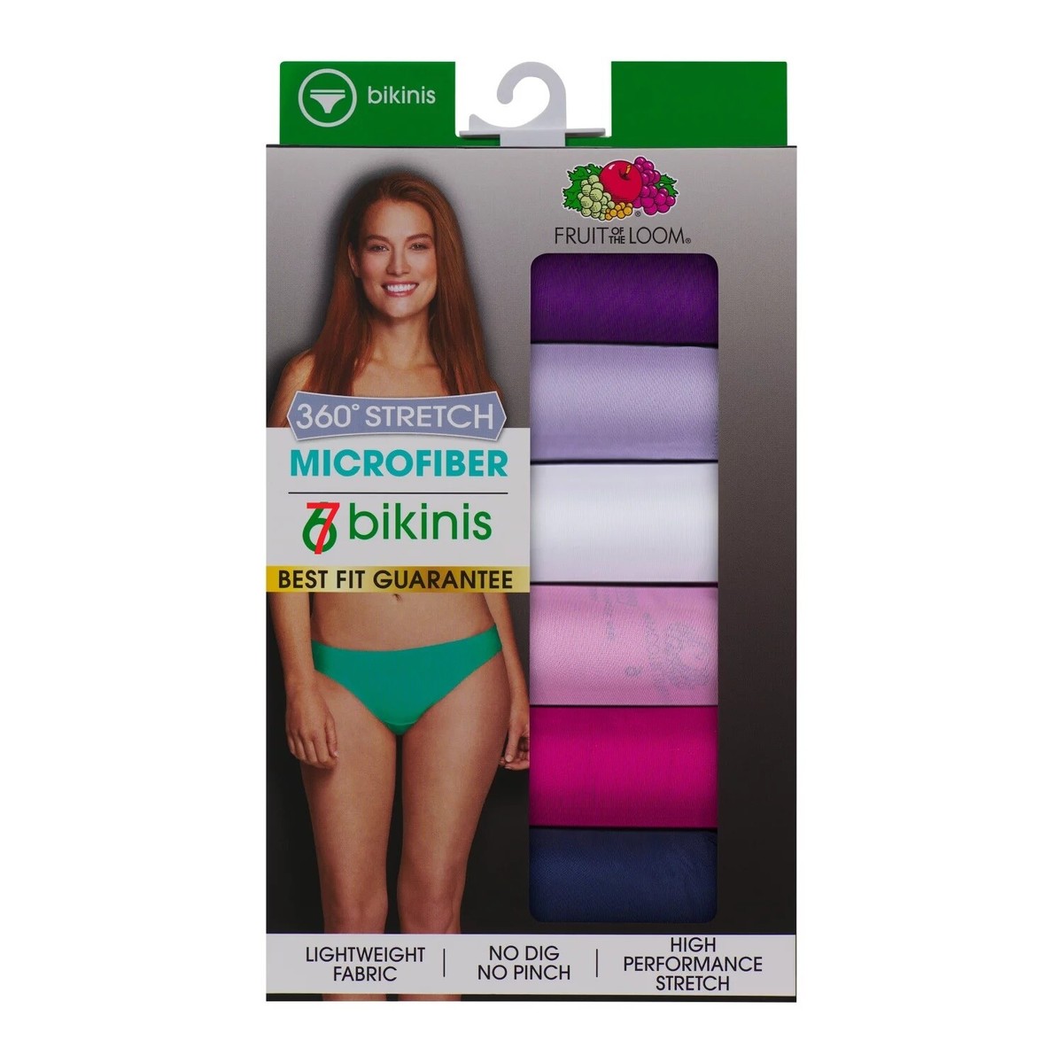 Fruit Of The Loom Women's Seamless Bikini Panties - 8 Pack, 360 Stretch, No Show, Tag-Free - View #5