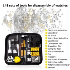 Uhr Werkzeug Tasche Reparatur Uhrenwerkzeug Uhrmacherwerkzeug Set 148-tlg