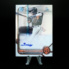 2022 Bowman Chrome ALEXANDER SUAREZ 1st Bowman On Card Auto #CPA-ASR - SF GIANTS