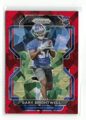 GARY BRIGHTWELL #400 2021 PANINI PRIZM GIANTS RC RED ICE