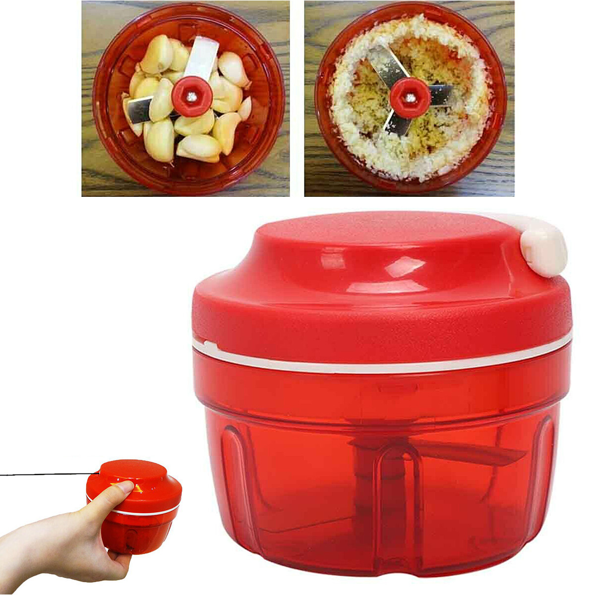 Zerkleinerer Multi Gemüseschneider Zwiebelhacker Universal Obst Fleisch Nüsse