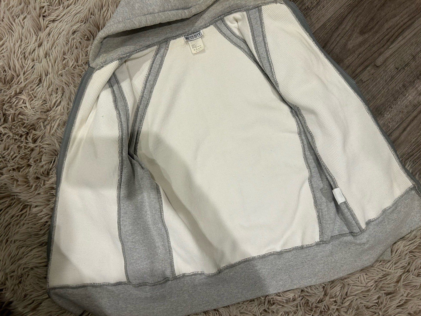 Engineered Garments Workaday Gray Heavy Cotton Sw… - image 8