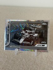 2025 Topps Chrome Formula 1 F1 - Oliver Bearman B&W Lazer Refractor RC - #86