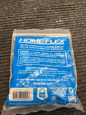 Home-Flex Female Adapter Brass 3/4 in. CSST x 3/4 in. FIPT - New