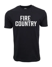 FIRE COUNTRY GRAPHIC BLACK   T SHIRT