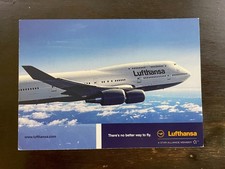 Vintage LUFTHANSA Airplane Postcard Boeing 74...