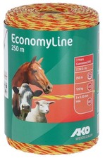 AKO Weidezaunlitze EconomyLine 250m Gelb-Orange Nirolitze 3x0,2mm Zaunlitze