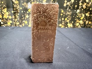Investment Grade Copper Ingot/Bar .999 pure copper. Bullion Investment Sealed