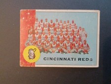 VINTAGE BASEBALL CARD TOPPS ROSE ROOKIE YEAR 963 CINCINNATI REDS TEAM CARD  63