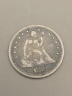 1876 Seated Liberty Silver Quarter 25c