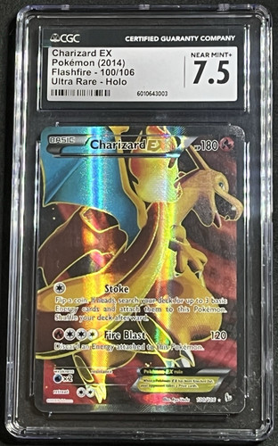 Charizard-EX graded CGC 7.5 for sale on eBay