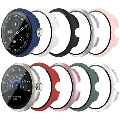 10-Pack Case for Pixel Watch 4 45mm, Shockproof Bumper & Tempered Glass Protecto