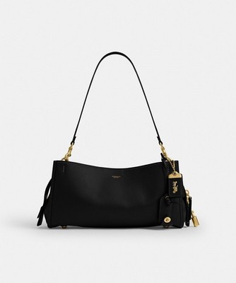 Coach Rogue Shoulder Bag 34 Soft Grain Leather Handbag CCX18 B4/BK