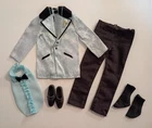 Vintage Barbie: KEN 1974 Get Ups N Go #7836 Bridegroom Blue Tuxedo Outfit