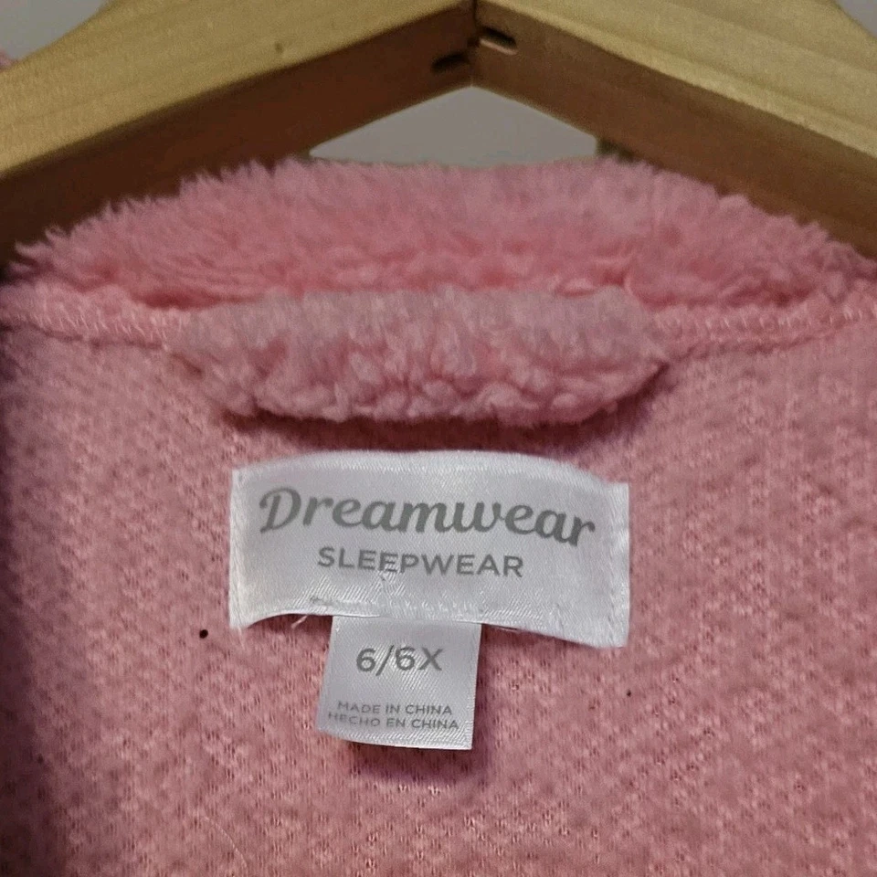 Ropa de dormir Ropa de baño Bata de baño Niñas 6/6x Rosa Suave Felpa Princesa Bolsillos Foto 2 de 4