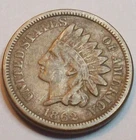 1862 XCLNT CIVIL WAR INDIAN HEAD CENT  VARIETY TWO COIN LOT PENNY COPPER NICKEL