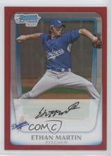 2011 Bowman Chrome Prospects Red Refractor 5/5 Ethan Martin #BCP179 1l3