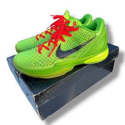OG Original Release 2010 Nike Zoom Kobe 6 VI Grinch Lakers Christmas Basketball