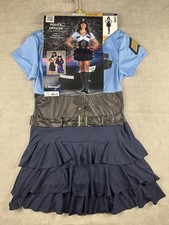 Dreamgirl Police Officer Costume Women's Large 12-14 Uniform Halloween NEW