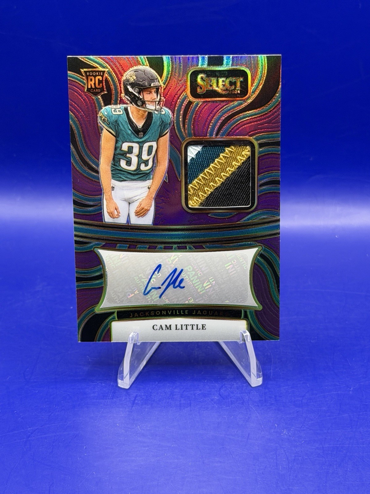 Cam Little Panini Select Rookie Signature Memorabilia #RSMCLE Purple