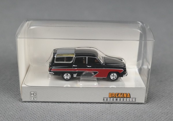 Brekina 27122 H0,1:87 Wartburg 311 Camping Schwarz/Rot, 1959 Neuheit 2026!-image